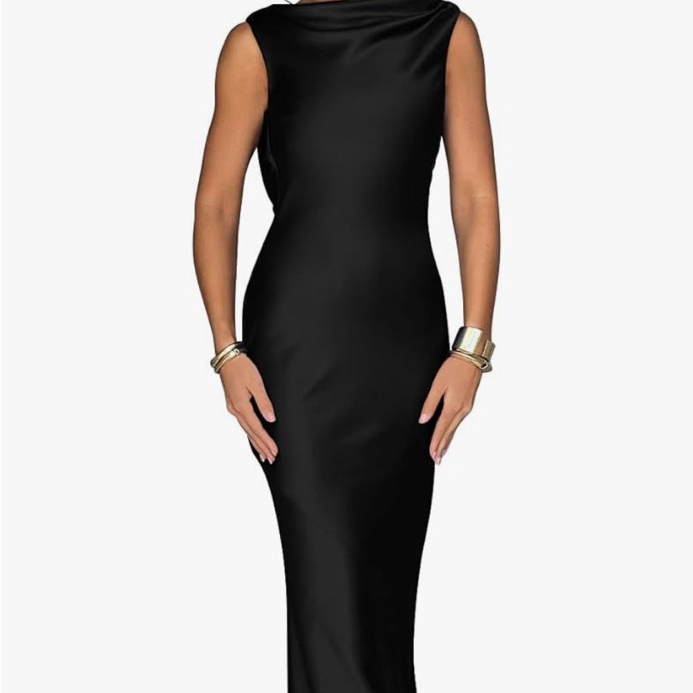 Elegant Black Sleeveless Dress